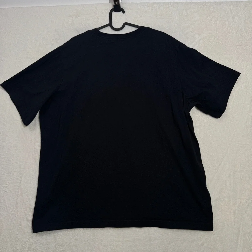 Nike T-Shirt Mens XL Black The Nike Tee Loose Fit Mini Center Swoosh Cotton TEE